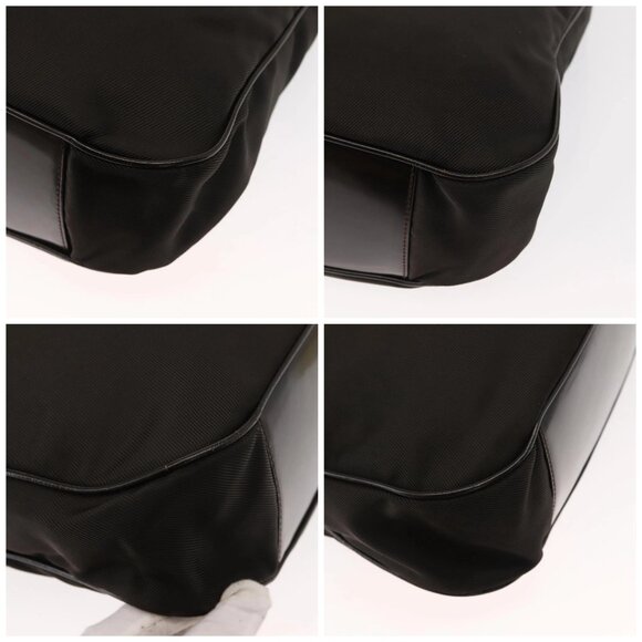 GUCCI Bamboo Shoulder Bag Nylon 2way Brown